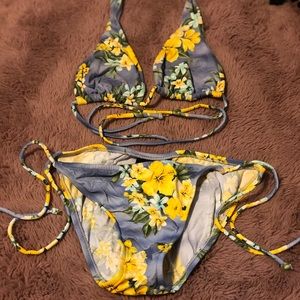 Yellow Flower Bathing Suit